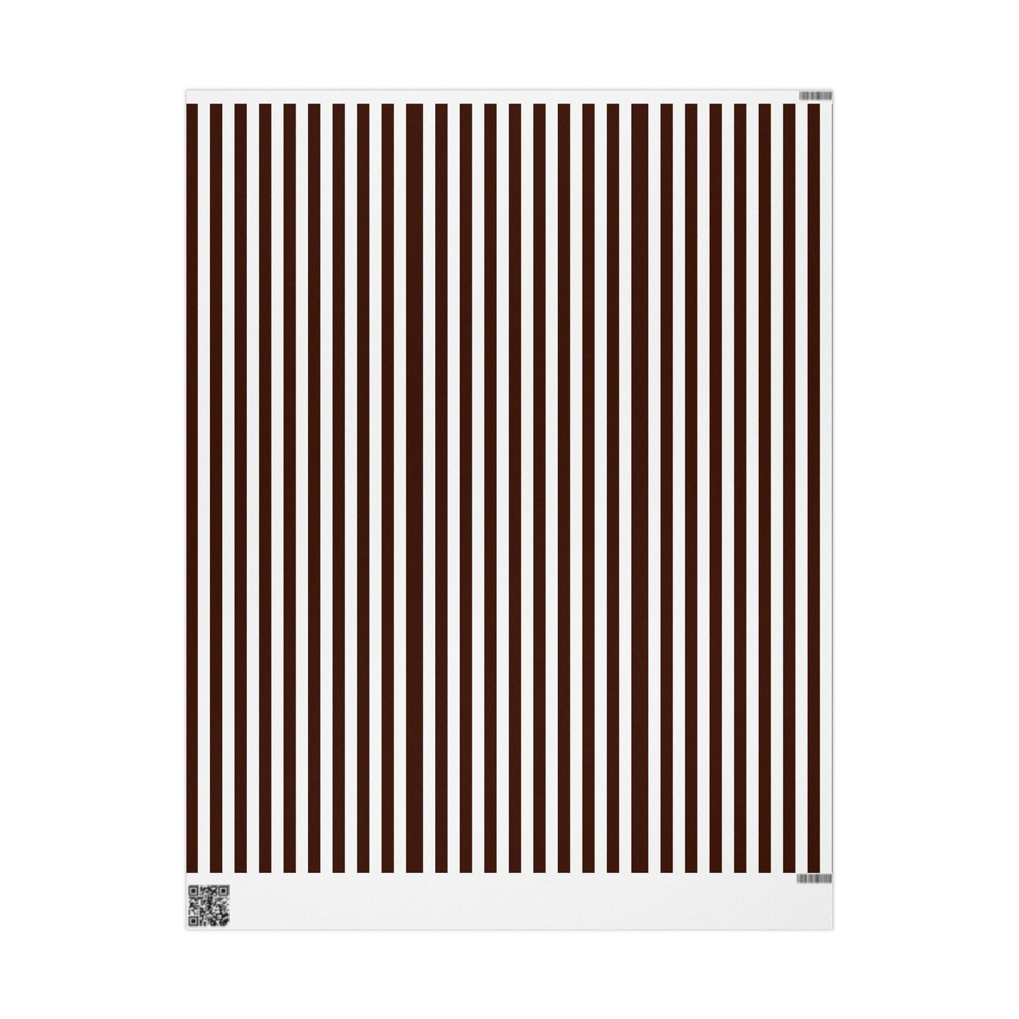 Brown and White Striped Wrapping Paper: Modern Minimalist Gift Wrap