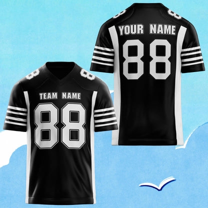 Custom Football Jersey: Personalized Team Name & Number, Recycled Fabric