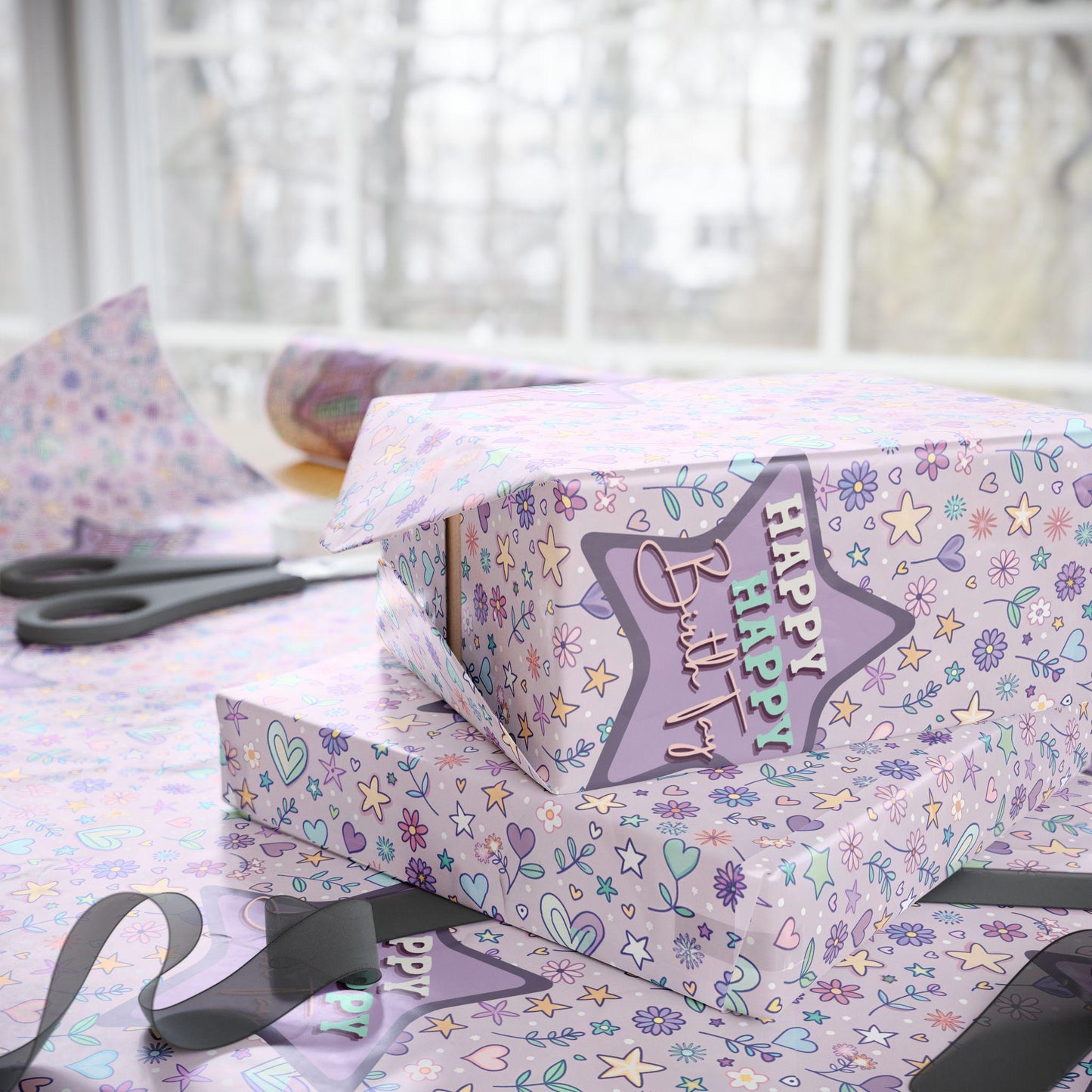 Happy Birthday Taylor Gift Wrapping Paper: Fan Birthday Decor