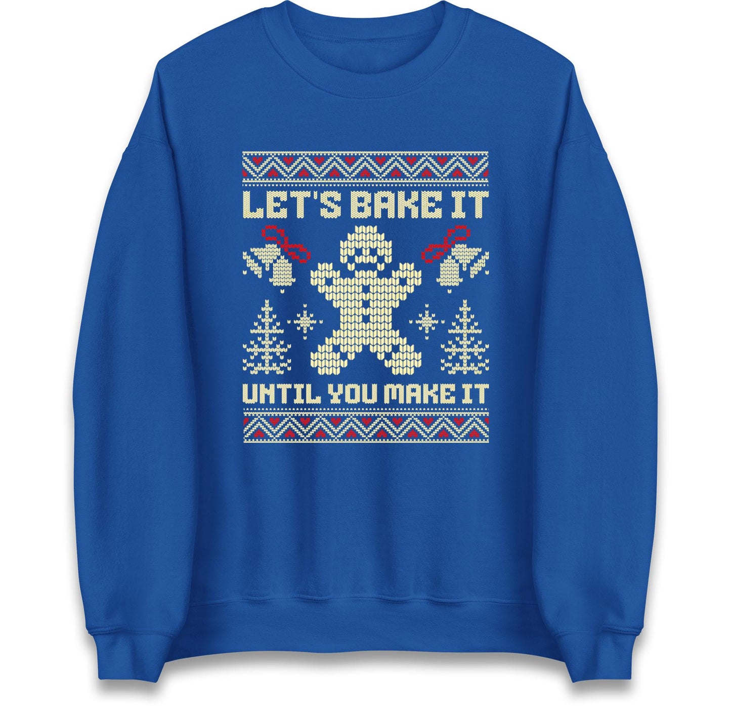 Funny Ugly Christmas Jumper Let’s Bake It Until You Make It, Funny Xmas Gingerbread Hoodie, Holiday Baking T Shirt, Festive Gift Top