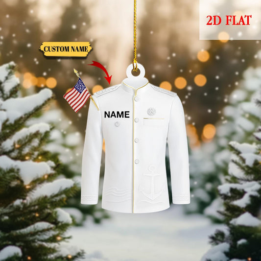 Personalized Prince Coat Christmas Ornament, Prince Coat Christmas Ornament, White Coat Ornament, Gift for Prince, Medical Student Ornament