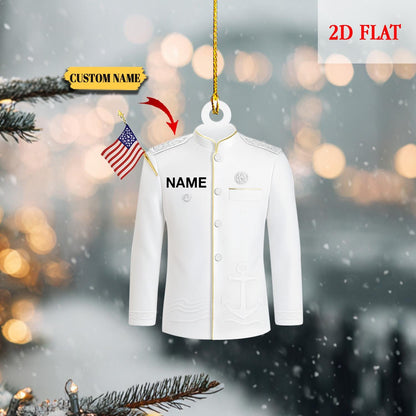 Personalized Prince Coat Christmas Ornament, Prince Coat Christmas Ornament, White Coat Ornament, Gift for Prince, Medical Student Ornament