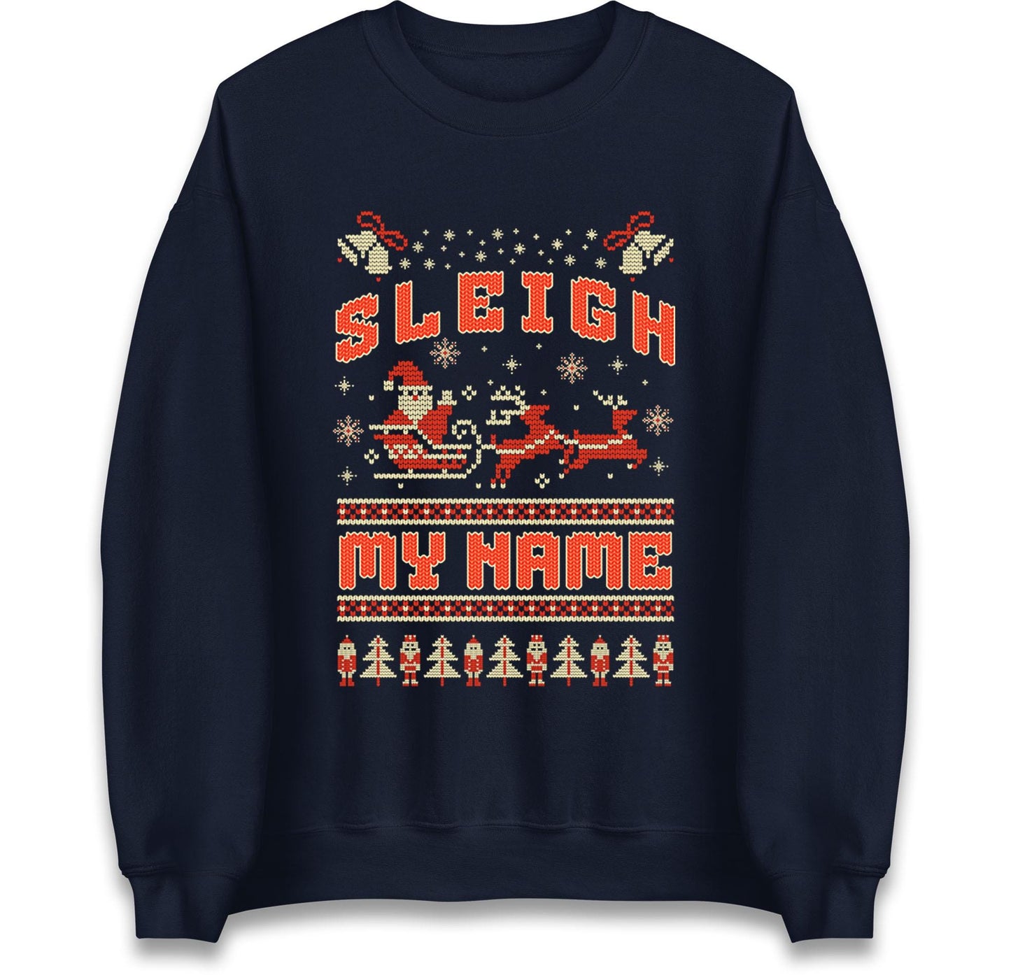 Funny Ugly Christmas Jumper Sleigh My Name, Funny Xmas Santa Hoodie, Adventure Christmas T Shirt, Xmas Festive Gift Top