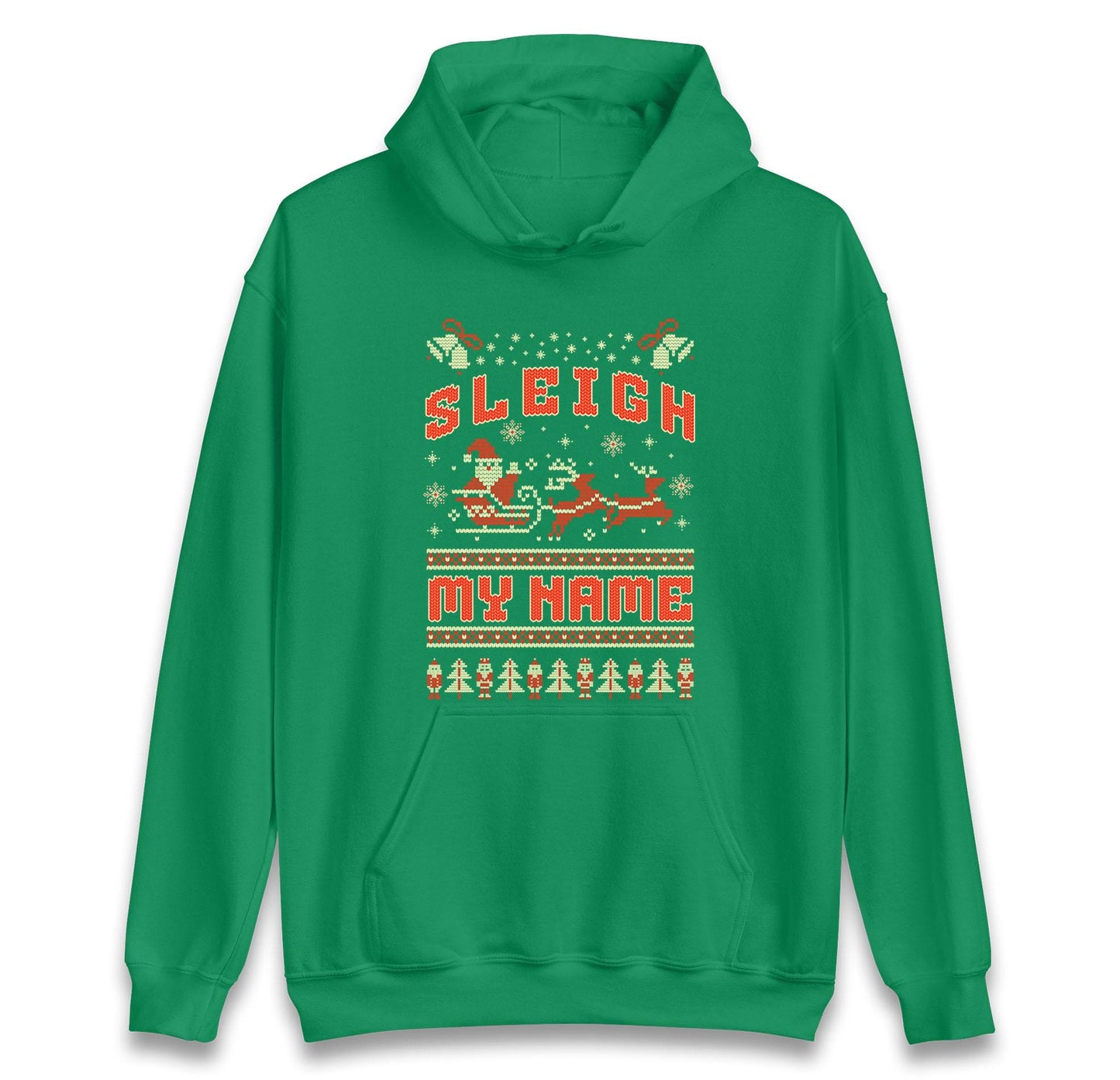 Funny Ugly Christmas Jumper Sleigh My Name, Funny Xmas Santa Hoodie, Adventure Christmas T Shirt, Xmas Festive Gift Top