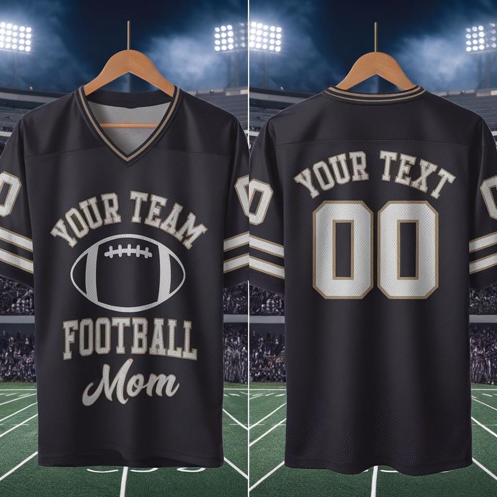 Personalized Football Mom Jersey, America Football Jersey, Football Season Shirt, Game Day Jersey, Football Jersey, Football Jersey for Moms