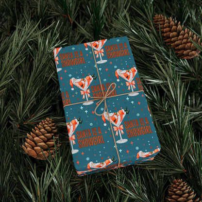 Showgirl Gift Wrapping Papers - Christmas Gift Wrap - Xmas Showgirl Holiday Gift, Tswift Gift Idea