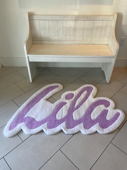 Custom  Name Rug Personalized Tufted Rug .