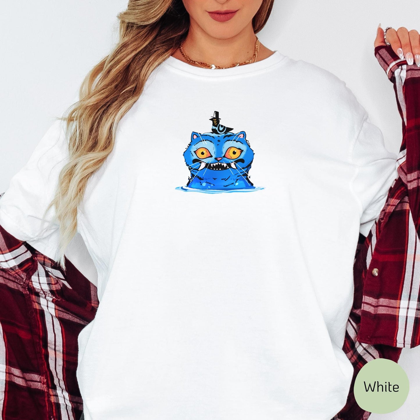 Demon Hunter Tiger Comfort Colors T-Shirt, K-pop Demon Shirt, Anime Cat Graphic Tee, Hunter Merch Shirt, Anime Lover Gift