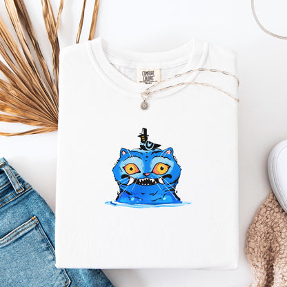 Demon Hunter Tiger Comfort Colors T-Shirt, K-pop Demon Shirt, Anime Cat Graphic Tee, Hunter Merch Shirt, Anime Lover Gift