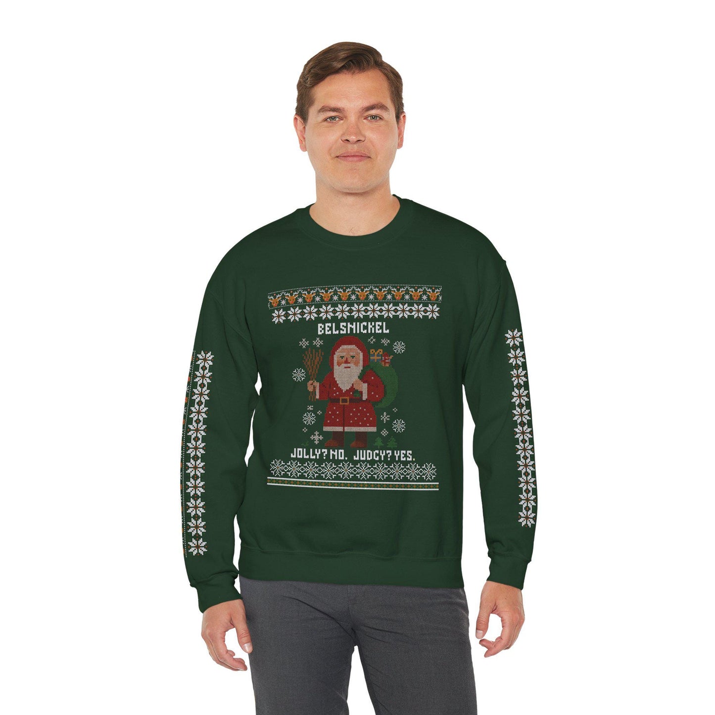 Belsnickel Ugly Christmas Sweatshirt, Unisex Christmas Sweatshirt, Holiday Apparel, Jolly Sweatshirt, Ugly Christmas Alternative