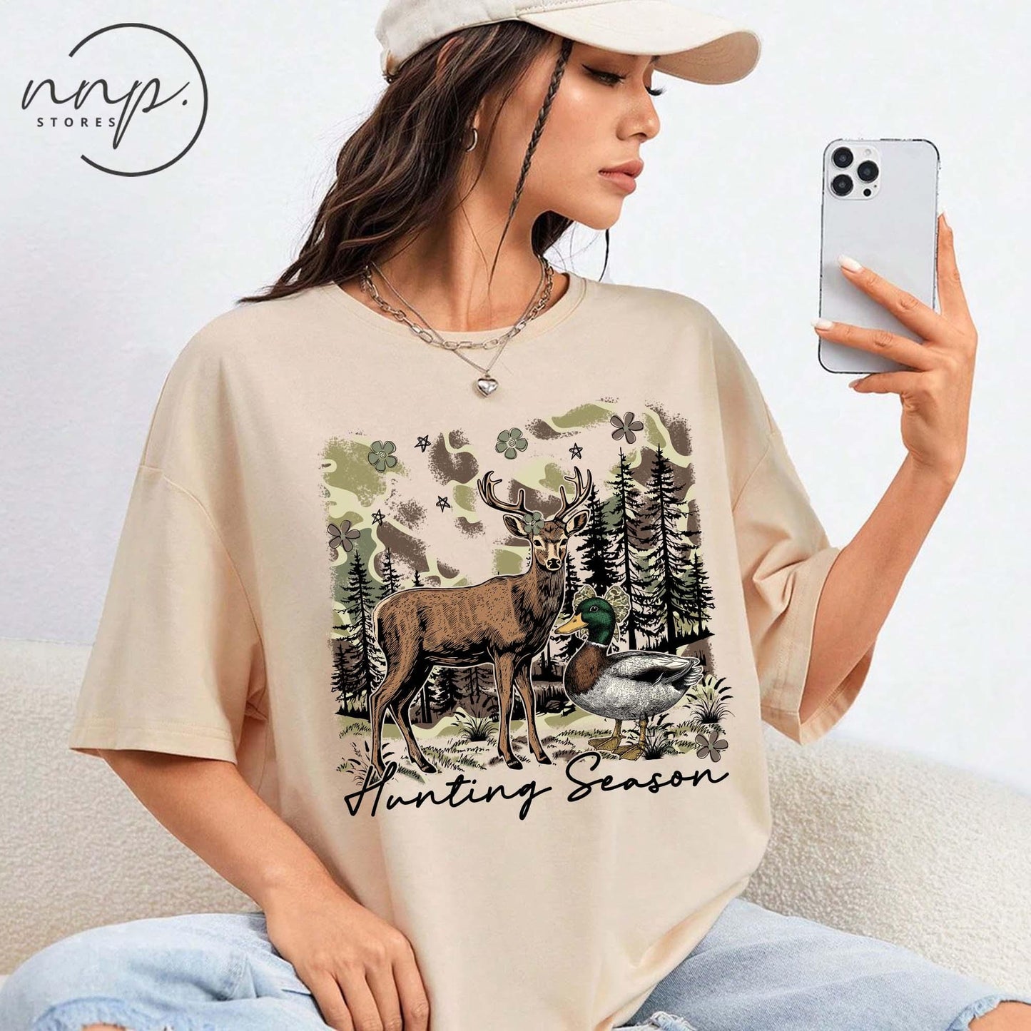 Hunting Season Deer Duck Sweatshirt, Camo Hunter Wildlife Hoodie, Fall Hunting T Shirt, Toddler Youth Outdoorsman Top, Waterfowl Deer Tee