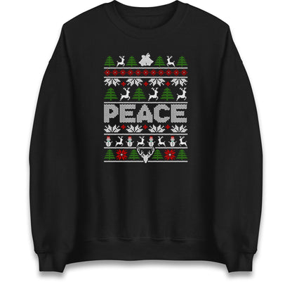Couples Matching His & Hers Christmas Jumper, Xmas Funny I Come In Peace, Peace Hoodie, Adult Humour Christmas T Shirt