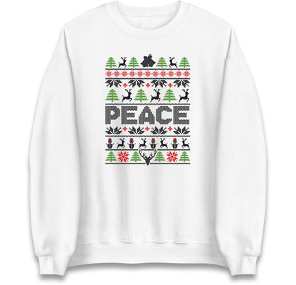 Couples Matching His & Hers Christmas Jumper, Xmas Funny I Come In Peace, Peace Hoodie, Adult Humour Christmas T Shirt