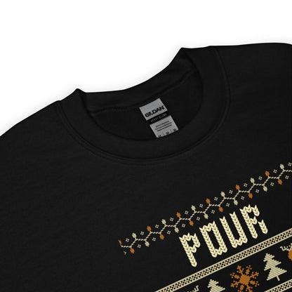 Pour Some Cheer Funny Christmas Jumper | Festive Drinking Ugly | Xmas Party Knitwear | Secret Santa Boozy Novelty Gift