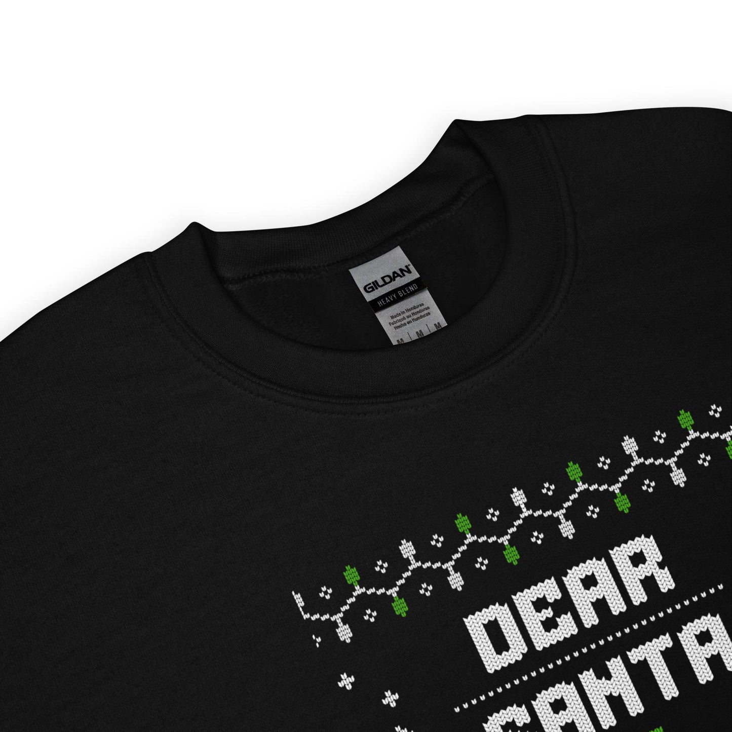 Dear Santa Bring Beer Funny Ugly Christmas Jumper | Festive Booze Knitwear | Drinking Party Holiday Gift Idea