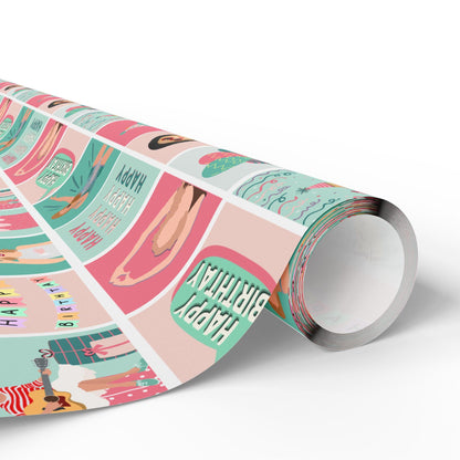 Taylor Birthday Gift Wrapping Paper: Fan Theme Bday Gift Wrap