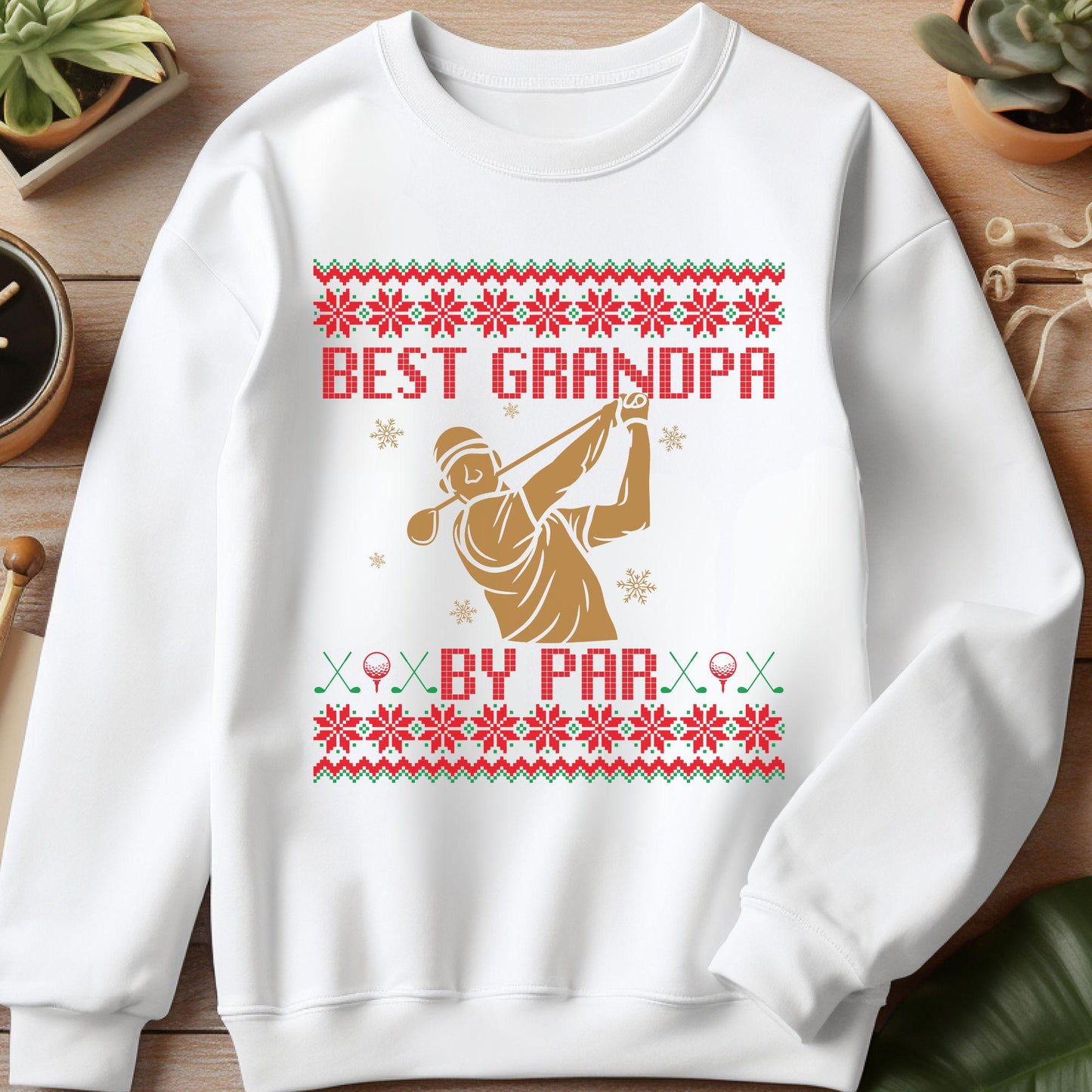 Best Grandpa by Par Golf Gifts for Men Gift for Golfer Dad Golf Ugly Secret Santa Gift Ideas Ugly Party Golf Lover Gift