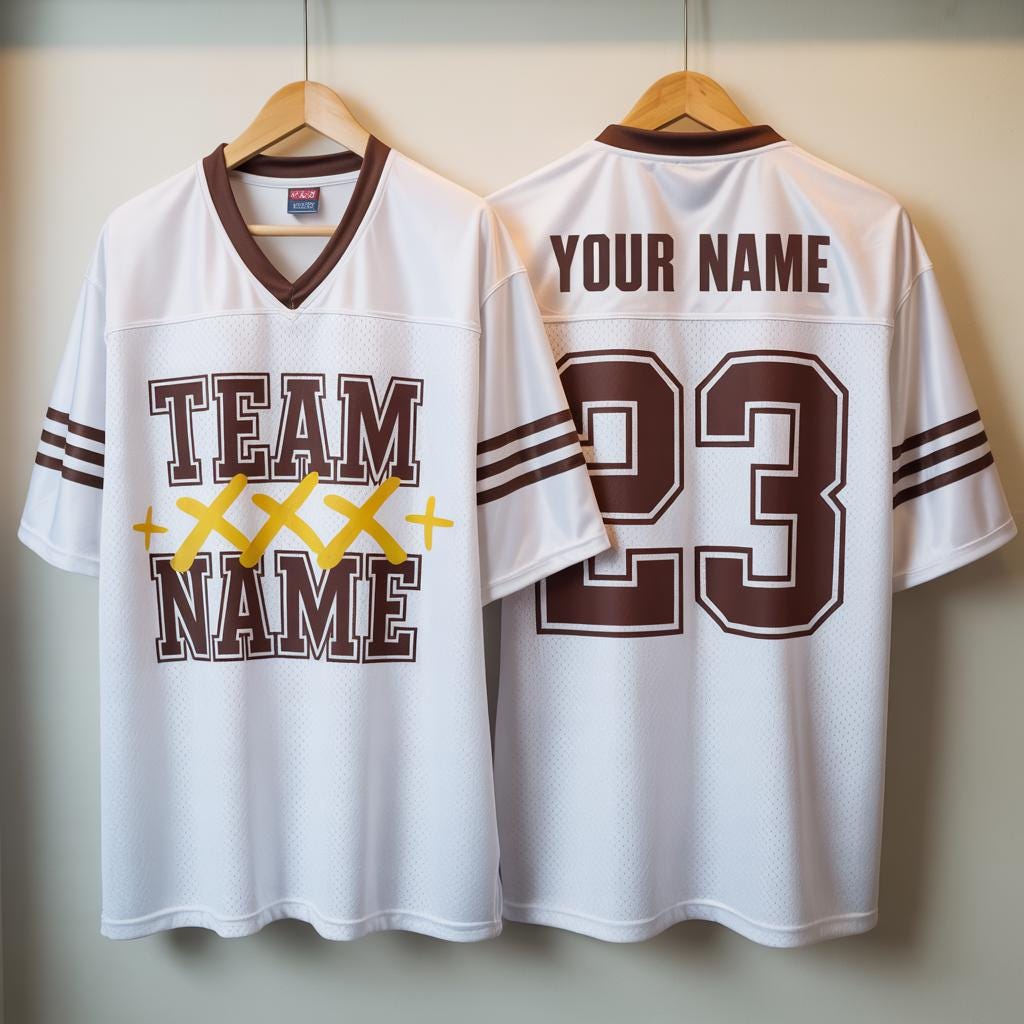 Personalized Football Jersey, American Football Jersey, Browns Football Jersey With Team Name Number, Personalized Concert & Game Day Outfit
