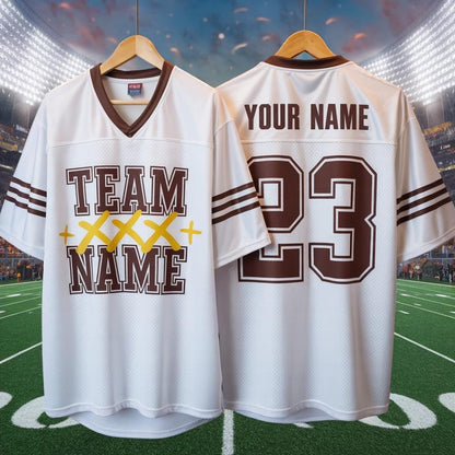 Personalized Football Jersey, American Football Jersey, Browns Football Jersey With Team Name Number, Personalized Concert & Game Day Outfit