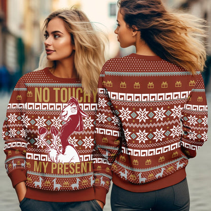 No Touchy My Presents The Emperor’s New Groove Ugly Sweater, Emperor's New Groove Ugly Christmas Tee, Christmas Party Gifts 2025 Sweatshirt