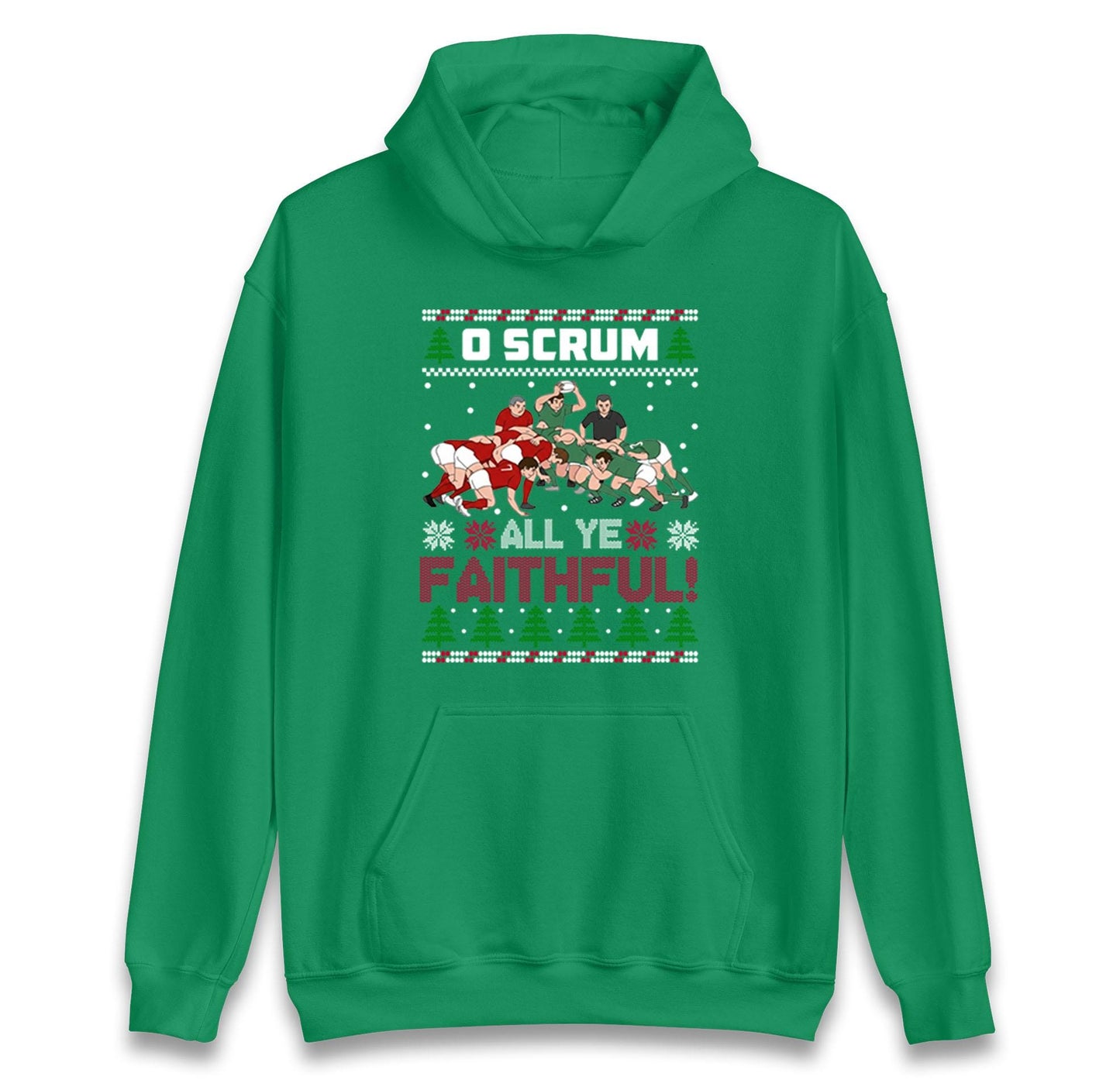 O Scrum All Ye Faithful Funny Rugby Christmas Jumper, Offensive Xmas Funny Christmas Jumper, Xmas Rude Adults Humorous Hoodie, Christmas Top