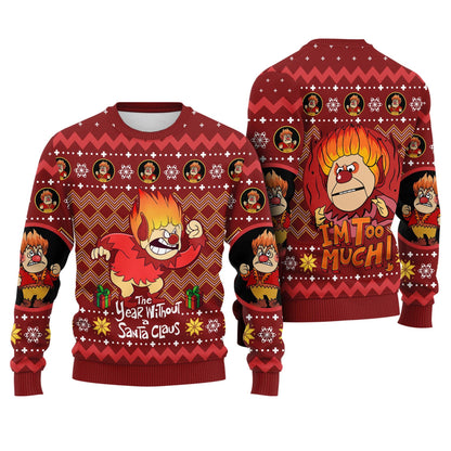 Heat Miser Ugly Christmas Sweater, The Year Without A Santa Claus Christmas Sweatshirt, Holiday Christmas Sweater, Miser Brothers Christmas