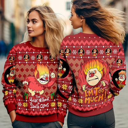 Heat Miser Ugly Christmas Sweater, The Year Without A Santa Claus Christmas Sweatshirt, Holiday Christmas Sweater, Miser Brothers Christmas
