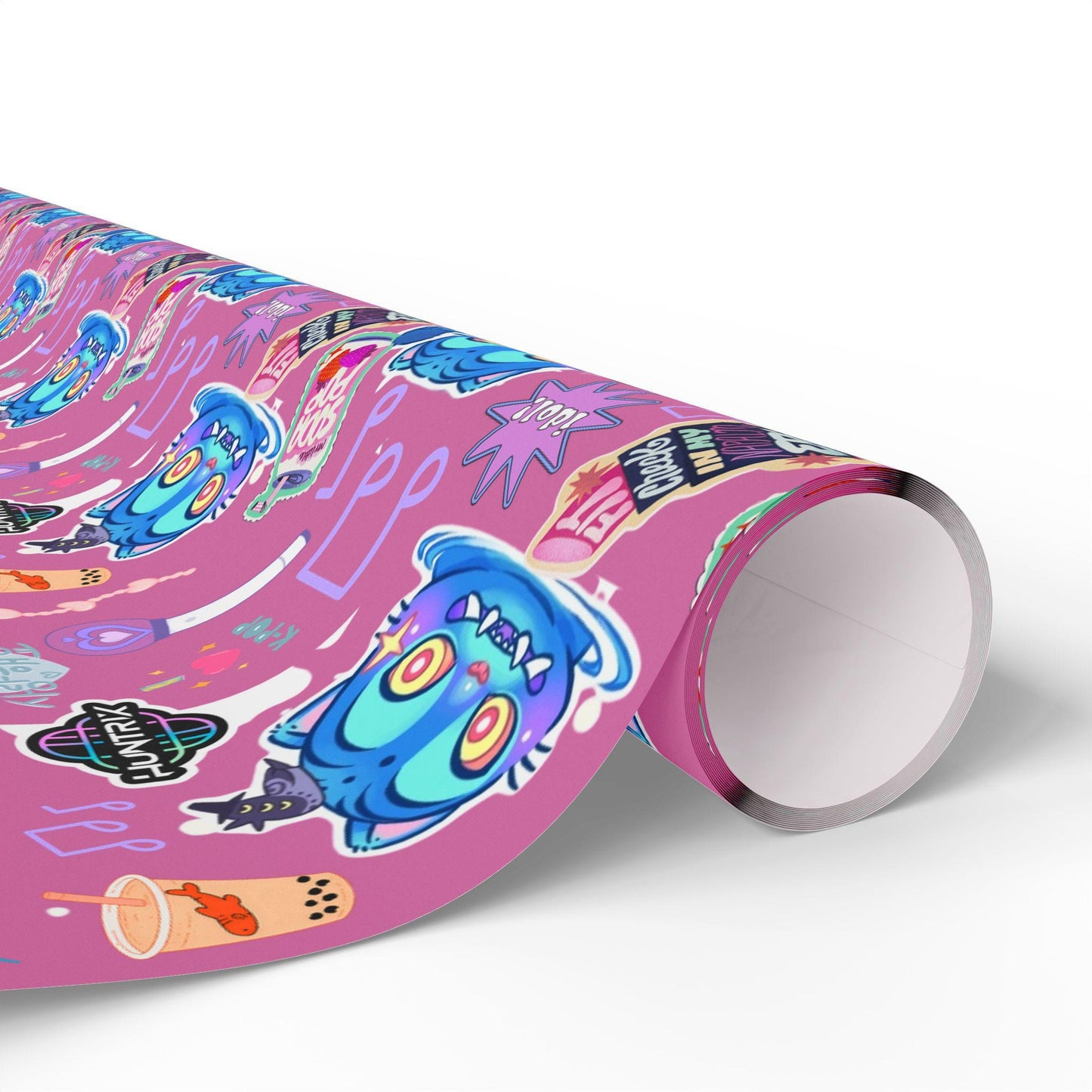 Kpop Demon Hunters | Derpy Tiger | Huntrix | Vibrant Wrapping Paper for Christmas, Fun Gift Wrap, Birthday, Holiday, Unique Present