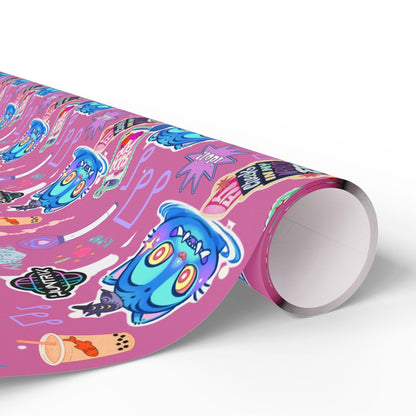 Kpop Demon Hunters | Derpy Tiger | Huntrix | Vibrant Wrapping Paper for Christmas, Fun Gift Wrap, Birthday, Holiday, Unique Present