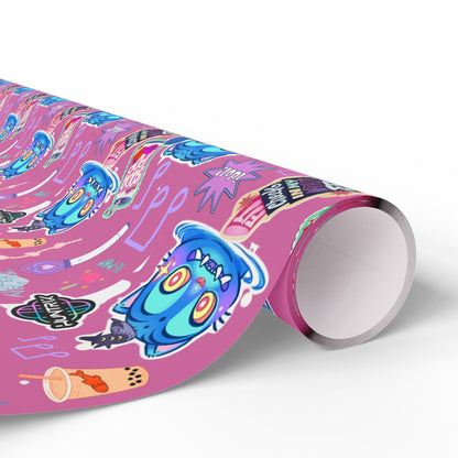 Kpop Demon Hunters | Derpy Tiger | Huntrix | Vibrant Wrapping Paper for Christmas, Fun Gift Wrap, Birthday, Holiday, Unique Present