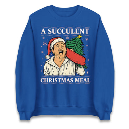 A Succulent Christmas Meal Funny Ugly Christmas Jumper, Xmas Funny , Democracy Menifest Xmas Hoodie
