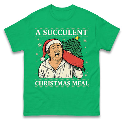 A Succulent Christmas Meal Funny Ugly Christmas Jumper, Xmas Funny , Democracy Menifest Xmas Hoodie