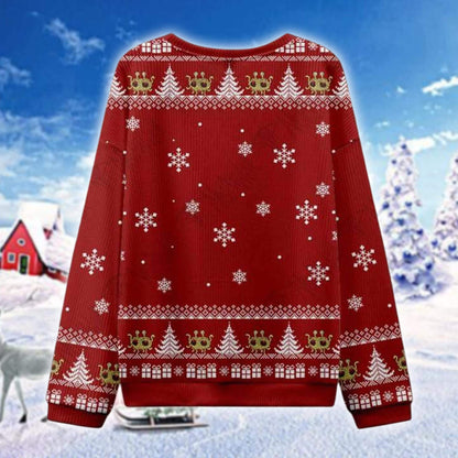 Flying Spaghetti Monster Ugly Christmas Sweater, Saucy Holiday Knit Jumper, Funny Pasta Xmas Sweatshirt, Weird Holiday Gift for Him Her