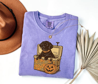 Comfort Colors® Black Labrador Halloween Shirt, Ghost Dogs Shirt, Halloween Dog, Halloween Shirts, Fall Shirt, Spooky Season, Dog Lover Gift