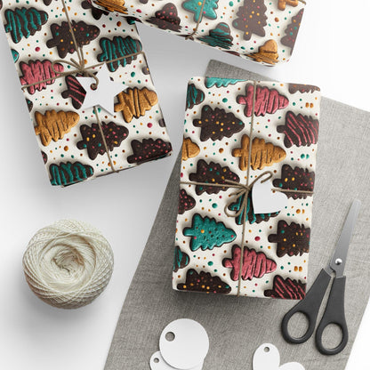 Colorful Christmas Cookie Wrapping Paper: Perfect of Cookie Lovers, Parties, Celebrations, Gift Wrapping Paper and Unique X-mas paper