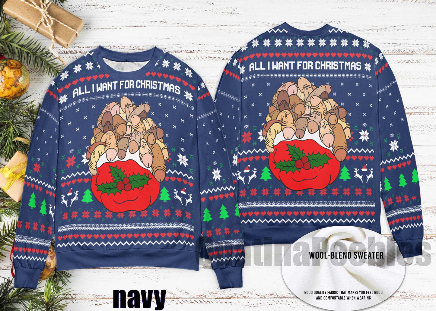 All I Want for Christmas Jingle Balls Sweater Xmas, Sweater Jingle Balls Ugly Christmas Sweater, Funny Balls Ugly Sweater,Gift For Men Women