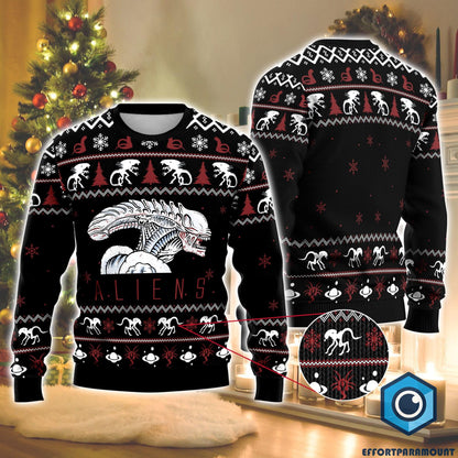 Alien Movie Ugly Christmas Sweater, Vintage Movie Christmas Sweater, Scifi Movie Sweatshirt, Gift for Scifi Fans