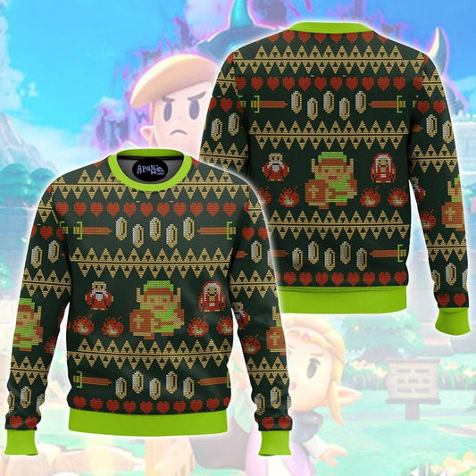 Legend Of Zelda Don’t Wear Alone Funny Game Ugly Christmas Sweater, Geek Holiday Ugly Sweater Retro Xmas Party Outfit Christmas Gifts 2025
