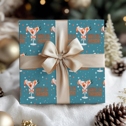 Showgirl Gift Wrapping Papers - Christmas Gift Wrap - Xmas Showgirl Holiday Gift, Tswift Gift Idea