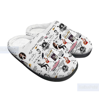 Elvis Presley King of rock n roll 3D All Over Print Slipper, Custom Rubber Slipper, Winter Slipper, Lightweight Rubber Sole, Cotton Slipper