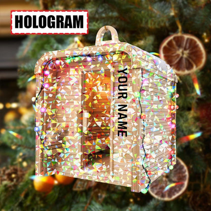Personalized Sauna Ornament – Custom Name Wooden Spa Room Christmas Tree Decoration Unique Relaxation Gift for Sauna Lovers, Spa Enthusiasts