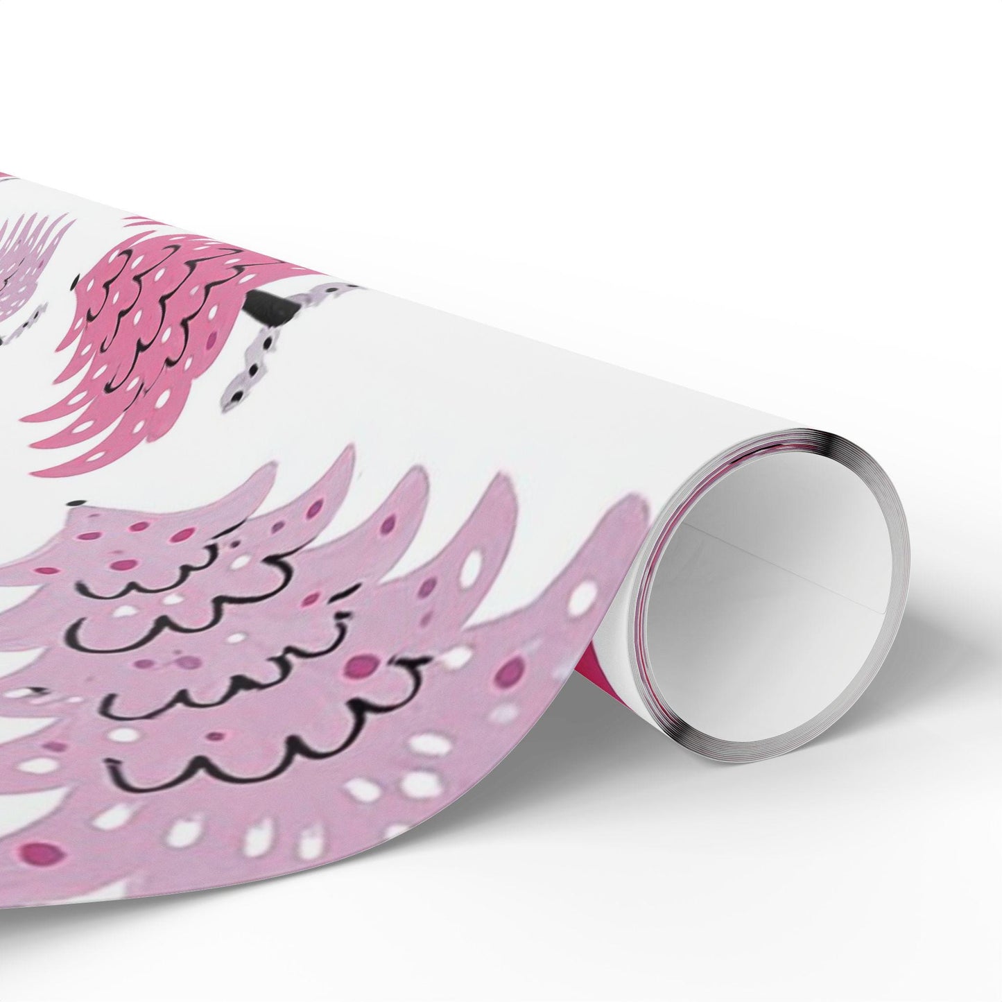 Pink Christmas Trees Wrapping Paper - Perfect for Baby Showers, Birthdays, Parties, Gift Wrap, and Celebrations,  Unique Gift Giving