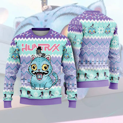 Derpy The Tiger Sussie Sweatshirt, Kpop Demon Ugly Christmas, Saja Boys Huntrix Girls Ugly Sweater,Hunter The Tiger Xmas Sussie Ugly Sweater