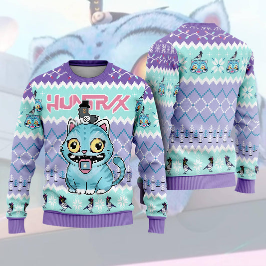 Derpy The Tiger Sussie Sweatshirt, Kpop Demon Ugly Christmas, Saja Boys Huntrix Girls Ugly Sweater,Hunter The Tiger Xmas Sussie Ugly Sweater