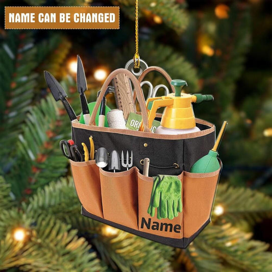 Custom Garden Tool Christmas Ornament, Flat 2D Ornament, Christmas Tree Hanging Decor, Gardening Lover Gift