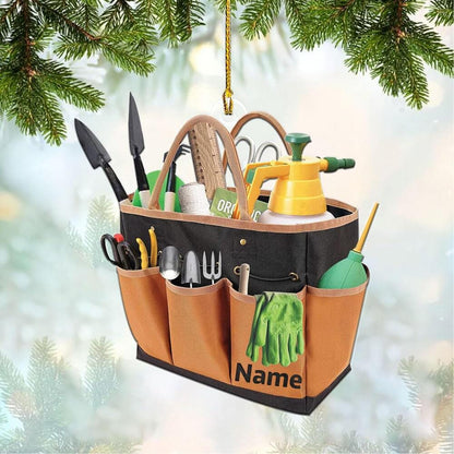 Custom Garden Tool Christmas Ornament, Flat 2D Ornament, Christmas Tree Hanging Decor, Gardening Lover Gift