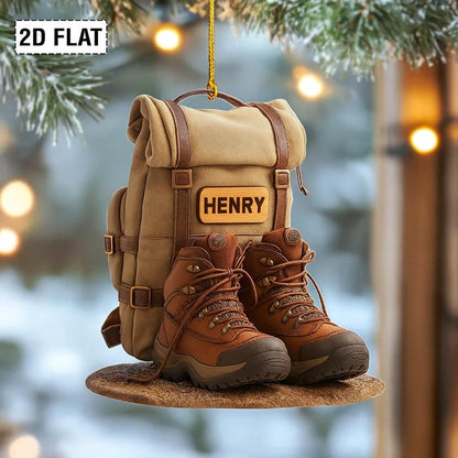 Personalized Hiking Christmas Ornament: Custom Camping Lover Haing Christmas  Tree Decor, Christmas Gift For Hiking Club