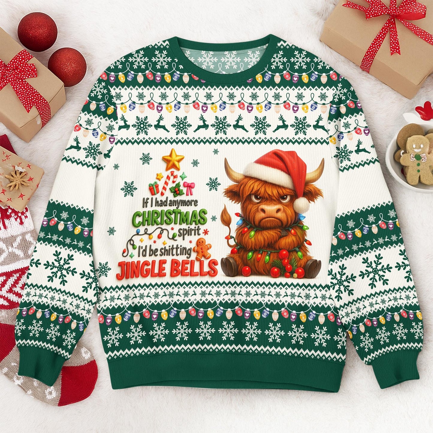 Ugly Christmas Sweater – Funny Grumpy Cats Designs, Sarcastic Grumpy Animals Holiday Sweatshirt for Men & Women, Christmas Party Outfit