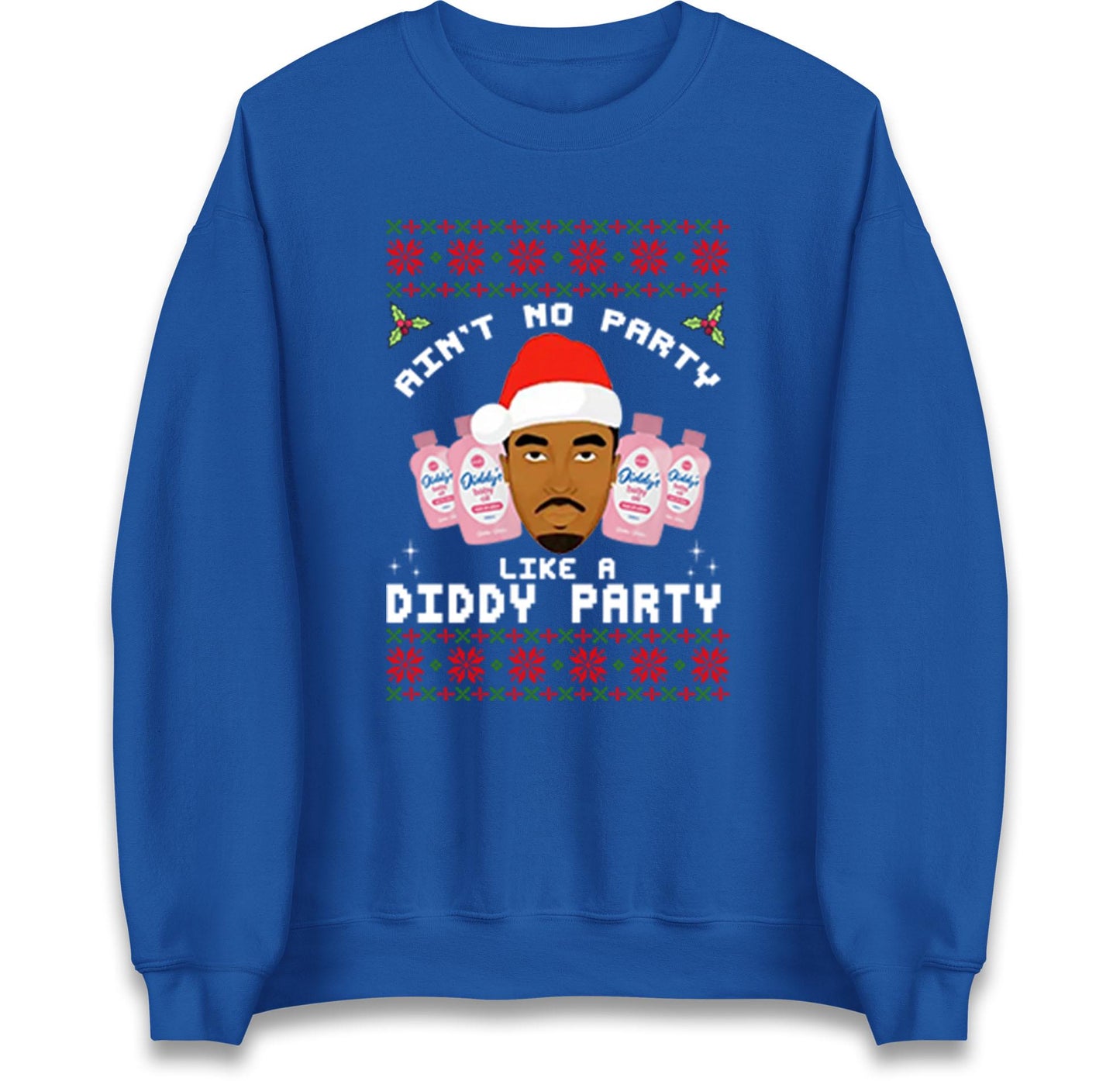 Funny Diddy Party Christmas Ugly Xmas Style Jumper, Adults Humour Xmas Hoodie, Christmas Offensive Tee Shirt