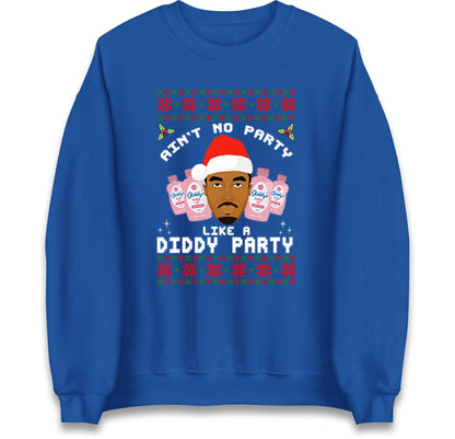 Funny Diddy Party Christmas Ugly Xmas Style Jumper, Adults Humour Xmas Hoodie, Christmas Offensive Tee Shirt